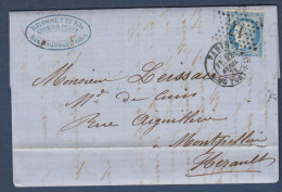 Paris -  Etoile 17 Et Cachet Paris  R. Du Pont-Neuf - 1849-1876: Classic Period