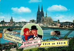 73030574 Koeln Rhein Koelner Dom Tuennes Und Schael Koelner Originale Koeln Rhei - Köln