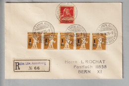 CH Heimat Sonderstempel 1925-09-26 SO#122 Schweiz. Landw.Ausstellung R-Brief (Rochat) - Storia Postale
