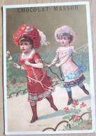 CHROMOLITHO Simili LIEBIG CHOCOLATS MASSON Paris  +- 1880 Lith. Valet & Minot / Verguld - Other & Unclassified