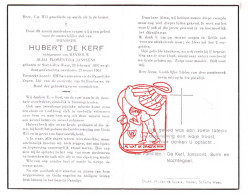 DP Hubert De Kerf ° Sint-Gillis-Waas 1897 † 1961 X Alma Florentina Janssens // Burm Nachtegael - Devotion Images