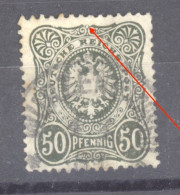 Allemagne  -  Reich  :  Mi  44 Pf V  (o)   Variété:  Cadre Brisé Au Milieu En Haut - Used Stamps