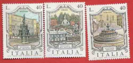 Italia 1974; Fontane D' Italia, Serie Completa. - 1971-80: Mint/hinged