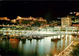 73030320 Monaco La Nuit Au Fond Le Palais Princier Monaco - Sonstige & Ohne Zuordnung