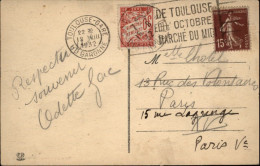 1932  CP  CAD De TOULOUSE - GARE  Taxée à 30c - 1859-1959 Gebraucht