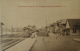 Panama - Colon // Front Street R. P. Looking North From Cristobal C. Z. (with Train) 19?? - Panamá