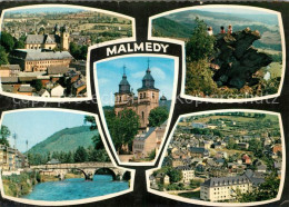 73030183 Malmedy Wallonie Schloss Kirchen Bruecke Panorama Malmedy Wallonie - Malmedy