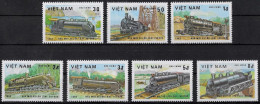 VIETNAM - TRAINS - N° 387 A 393 - NEUF** MNH - Treinen
