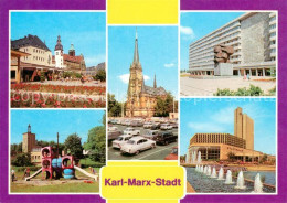 73030008 Karl-Marx-Stadt Kuechwaldpark Theaterplatz Karl Marx Monument Haus Staa - Chemnitz