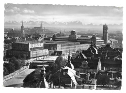 München - 1954 - Blick Auf Deutsches Museum Und Gebirge # 10-20/5 - Muenchen