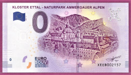 0-Euro XEEB 2019-2 KLOSTER ETTAL - NATURPARK AMMERGAUER ALPEN - Private Proofs / Unofficial