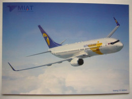 Avion / Airplane / MIAT - MONGOLIAN AIRLINES / Boeing B737-800 / Airline Issue - 1946-....: Era Moderna