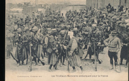 Maroc -- Casablanca --- Guerre 1914 -- Les Tirailleurs Marocains Embarquant Pour La France - Casablanca