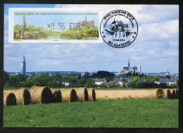 FRANCE (2013). Carte Maximum Card ATM LISA - AMIENS 2013 - Cathedral, Champ, Agriculture, Land, Tour Perret, Cathedrale - 2010-2019