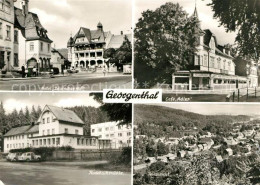 73028122 Georgenthal Gotha Hotel Deutscher Hof Cafe Adler Rodebachmuehle Georgen - Andere & Zonder Classificatie