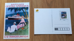 CPM Entier PAP Carte Prétimbrée Validité Permanente Transatlantique Tarif Monde - Prêts-à-poster: Other (1995-...)