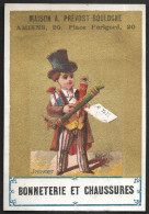 Chromo DOREE, Dos Vierge - Maison PREVOST BOULOGNE Amiens, Enfant Avec Cadeau Janvier - Sonstige & Ohne Zuordnung