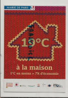 Publicité Pour Les économies De Chauffage. 19° à La Maison Et Mettre Un Pull. Les Ecogestes. Mairie De PAris - Advertising