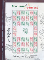 060524   FEUILLE MARIANNE ET LA JEUNESSE  40 TIMBRES +1 MAXI - Unused Stamps