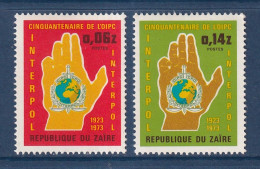 Zaïre - YT N° 835 Et 836 ** - Neuf Sans Charnière - 1973 - Unused Stamps