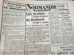 NORMANDIE 44 /ROUEN MONARCHIE /APPEL AUX F.F.I /ALIZAY ANGLAIS /EPURATION  RUE LAURISTON - Autres & Non Classés