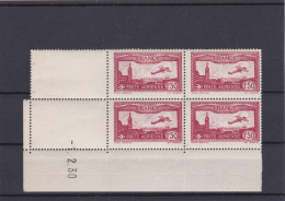 FRANCE ,, ,,,POSTE AERIENNE N° 5 Luxe ,,4 Exemplaires - 1927-1959 Mint/hinged