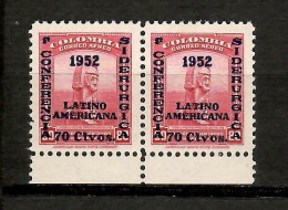 Colombia   1952  .-   Y&T  Nº   232   ( X2 )   Aéreo   ** - Colombia