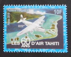 POLYNESIE FRANCAISE  YT 1176 NEUF**MNH "LES 60 ANS D'AIR HAITI" ANNÉE 2018 - Ungebraucht