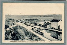 CPA (55) DEMANGE-aux-EAUX - Mots Clés: Canal De La Marne Au Rhin, Chemin De Halage, écluse N° 1, Péniche - 1930 - Autres & Non Classés