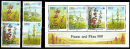 Irland Eire 1993 - Mi.Nr. 821 - 824 + Block 10 I - Postfrisch MNH - Blumen Flowers Orchideen Orchids - Orchidées