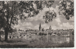 Cpsm Format Cpa. LA CHARITE-SUR-LOIRE .  VUE GENERALE .  CARTE AFFR LE 3-8-1953  .  2 SCANNES - La Charité Sur Loire