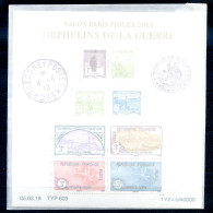 060524 BLOC 2018 ORPHELINS DE LA GUERRE  Avec Enveloppe Cristal+ Explication - Unused Stamps