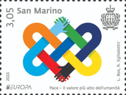 San Marino 2023 Europa CEPT Peace Stamp MNH - Ungebraucht