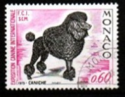 MONACO    -  1975 .   Y&T N° 1037 Oblitéré.   Chien  / Caniche - Used Stamps