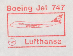 Meter Cover Netherlands 1984 Airplane - Boeing Jet 747 - Lufthansa - Avions