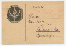 Illustrated Meter Card Deutsches Reich / Germany 1923 Hunting - Deer Antlers - Andere & Zonder Classificatie