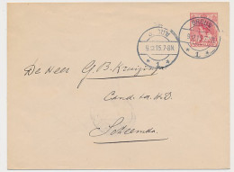 Envelop G. 12 Grouw - Scheemda 1915 - Postwaardestukken