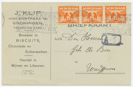 Firma Briefkaart Groningen 1929 - Grossier - Ohne Zuordnung