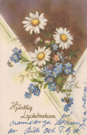 FLOWERS Vintage Ansichtskarte Postkarte CPA #PKE542.DE - Flowers