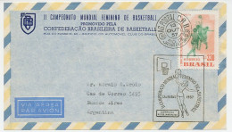 Cover / Postmark Brazil 1957 Basketball World Championship Women 1957 - Andere & Zonder Classificatie