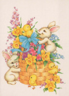 OSTERN KANINCHEN Vintage Ansichtskarte Postkarte CPSM #PBO529.DE - Easter