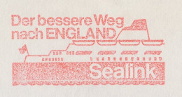 Meter Cover Germany 1976 Ship - Ferry - Sealink - Ships