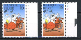 BE  2578  XX   ----  Philatélie De La Jeunesse : Cubitus   --  N° De Planche 1 Et 2 - 1991-2000