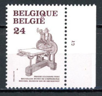 BE  2310  XX   ----  Imprimerie  --  N° De Planche 5 - 1981-1990