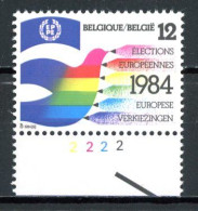 BE  2133 XX   ----  Élection Parlement Européen  --  N° De Planche 2 - 1981-1990