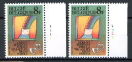 BE  2102  XX   ---- Philatélie De La Jeunesse  --  N° De Planche  1 Et 2 - 1981-1990