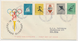 FDC / 1e Dag Em. Olympische Spelen 1956 - Ohne Zuordnung