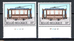 BE  2080  XX   ----  Histoire Du Tram Et Du Trolley  --  N° De Planche 1 Et 2 - 1981-1990