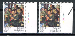 BE  2061  XX   ----  Culturelle  --  N° De Planche 1 Et 2 - 1981-1990