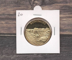 Médaille Souvenirs&Patrimoine : Bonifacio (couleur Or) - Altri & Non Classificati